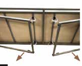Table haute pliante bois rustique